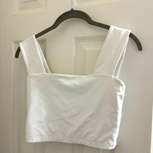 Revolve Susana Monaco square neck crop top . White